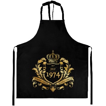 Discover 50th birthday "Semper Verum - Established 07/1974 Aprons