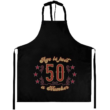 Discover 50th birthday vintage just one number Aprons