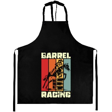 Discover Retro Barrel Racing Gifts Aprons