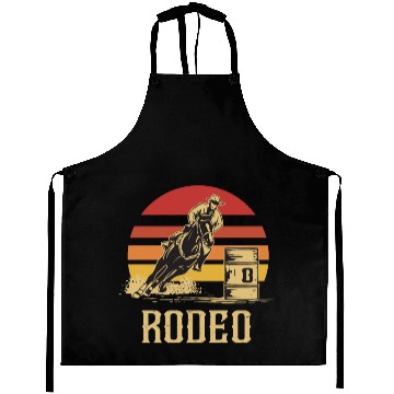 Discover Retro Barrel Racing Gifts Aprons