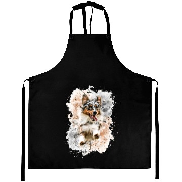 Discover Australian Shepherd dog have fun Aprons