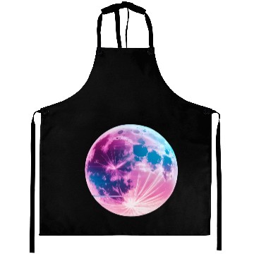 Discover Synthwave moon Aprons