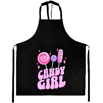 Discover Sweet Pink Candy Girl Aprons