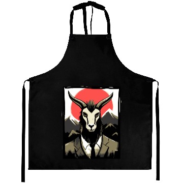Discover Japan Red Sun: Business Goat Aprons