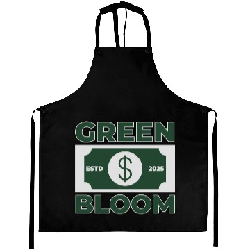 Discover Green Bloom Money Rich Aprons
