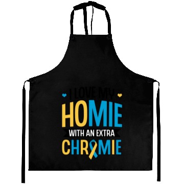 Discover Down Syndrome Awareness I Love my Homie with Aprons