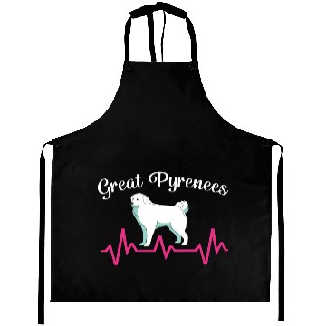 Discover Pet Lover Great Pyrenees Dog Heartbeat Aprons