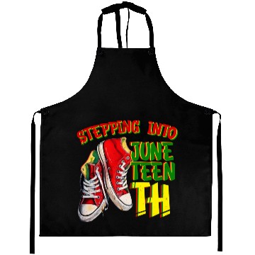 Discover Stepping into Juneteenth Freedom Black History Aprons