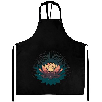 Discover Radiant Lotus: Embrace Optimism and Happiness Aprons