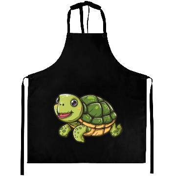Discover Happy Turtle With A Big Smile Aprons
