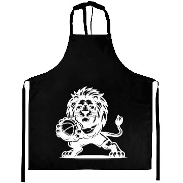 Discover Wild Basketball Lion With Basketball Aprons