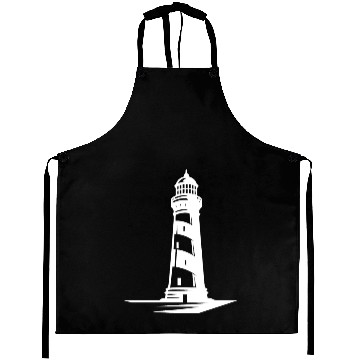 Discover Old Lonely Striped Coastal Lighthouse Aprons