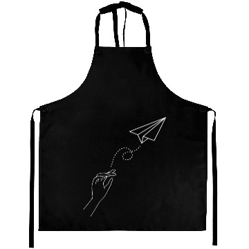Discover Paper Airplane Wanderlust Traveler Pilot Aprons