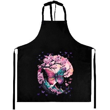 Discover Cherry Blossoms, Butterflies & Mountains - Zen Aprons