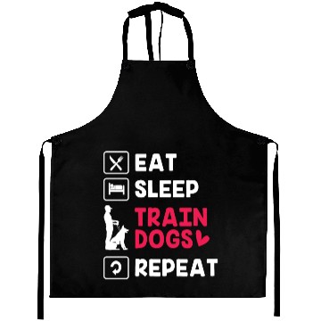 Discover Eat Sleep Repeat Pet Training Funny Dog Trainer Aprons