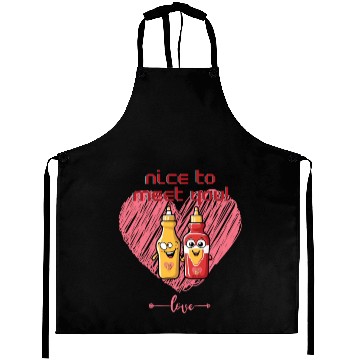 Discover Ketchup and mustard love Aprons