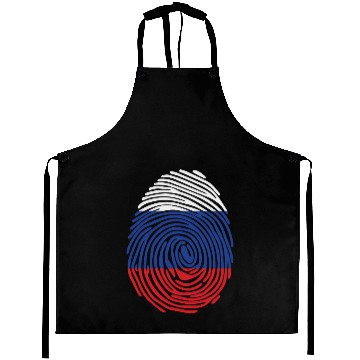 Discover Russian fingerprint flag Aprons