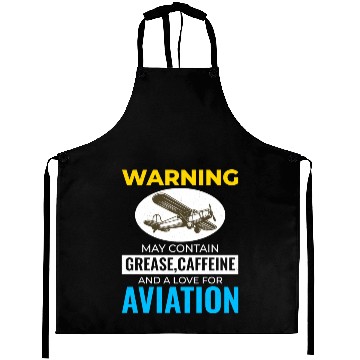 Discover Aircraft Mechanic Aviation Technician Coffee Funny Aprons