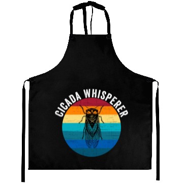 Discover Funny Cicada Whisperer Funny Cicada Magicicada Aprons