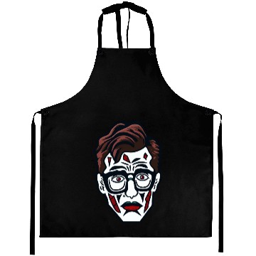 Discover Nerdy Nerd Sad Clown Face Aprons