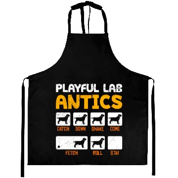 Discover Labrador Owner PLAYFUL LAB ANTICS Funny Aprons