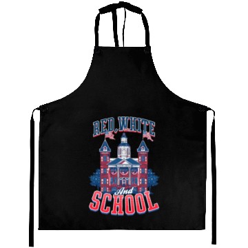 Discover Patriotic Teacher Red, White, and School Aprons