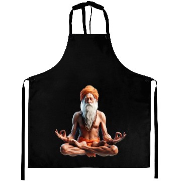 Discover Peaceful Meditation Guru Aprons