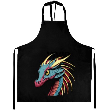 Discover Minimalistic and Modern Dragon Design Aprons