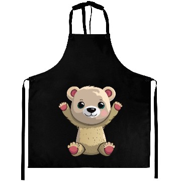 Discover Cute Cub Bear Drawing Aprons