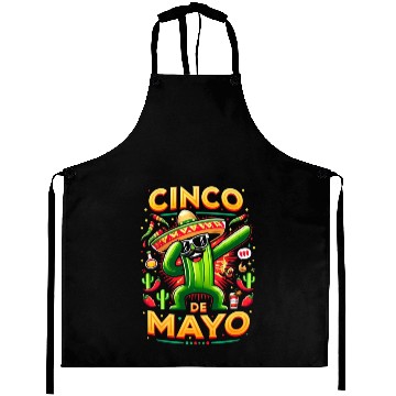 Discover Cinco de Mayo Dancing Cactus Aprons