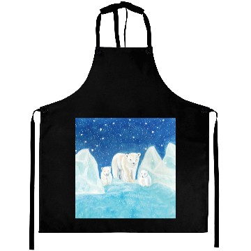 Discover Polar Bears (Ursus maritimus) - Bear Mother & Cubs Aprons
