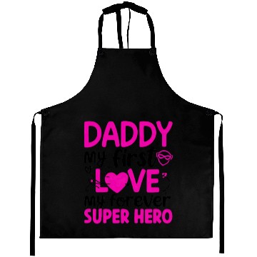 Discover Daddy my first love My Forever Superhero Aprons