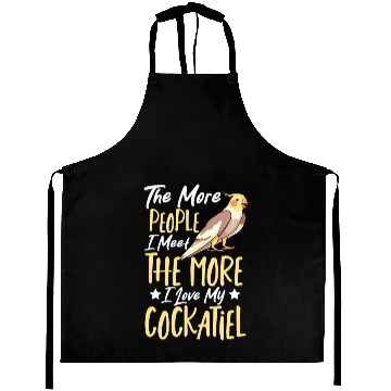 Discover Parakeet Parrot Lover Cockatiel Bird Mom Aprons