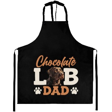 Discover Labrador Owner CHOCOLATE LAB DAD Labrador Dog Aprons