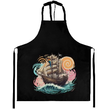 Discover Pirate paradise Aprons design.