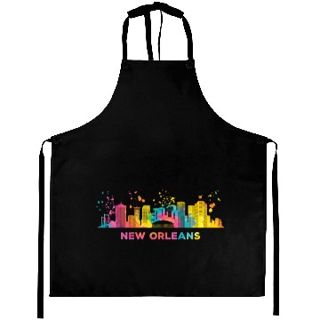 Discover New Orleanian Skyline New Orleans Aprons