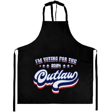 Discover I'm Voting For The Outlaw - Elections 2024 Aprons