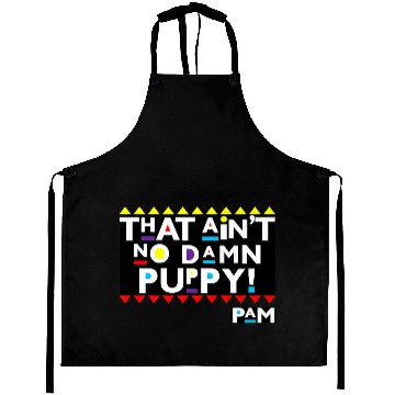 Discover Puppy Sitcom Clothing Premium Aprons
