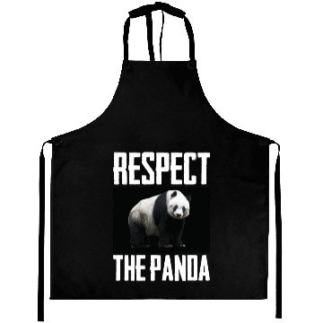 Discover Respect The Panda Photo Animal Lover Cute Panda Aprons