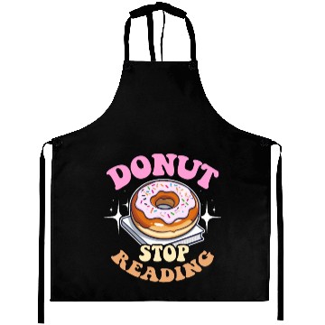 Discover Literature Teacher Donut Stop Reading Instructor Aprons