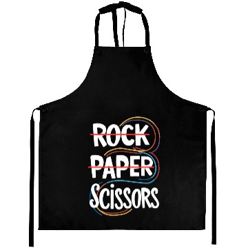 Discover Rock Paper Scissors Lesbian Funny Gay Pride LGBT Aprons