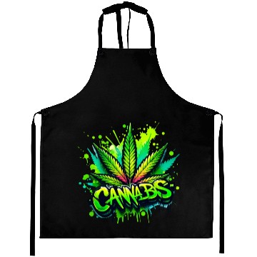 Discover Cannabis Green Aprons