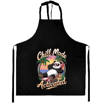 Discover Panda Beach Vacation Aprons
