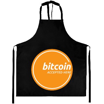 Discover Bitcoin Accepted Here Promo Aprons