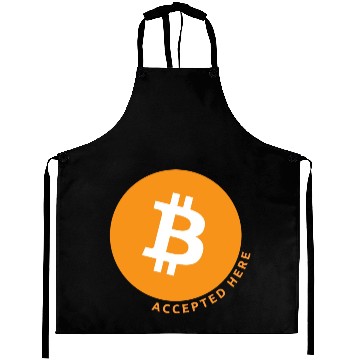 Discover Bitcoin Accepted Here Promo Aprons