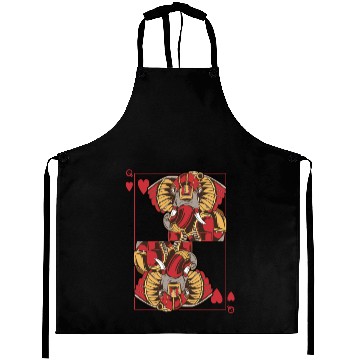 Discover Elephant Steampunk Card Game Heart Queen Poker Aprons