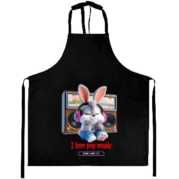 Discover rabbit listening to music Aprons