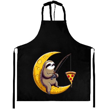 Discover Sloth fisherman moon pizza space Aprons