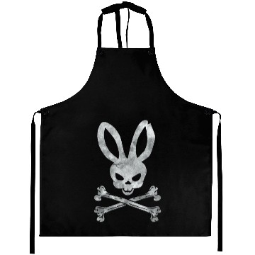 Discover Funny Easter Bunny Crossbones Aprons
