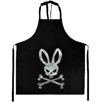Discover Funny Easter Bunny Crossbones Aprons